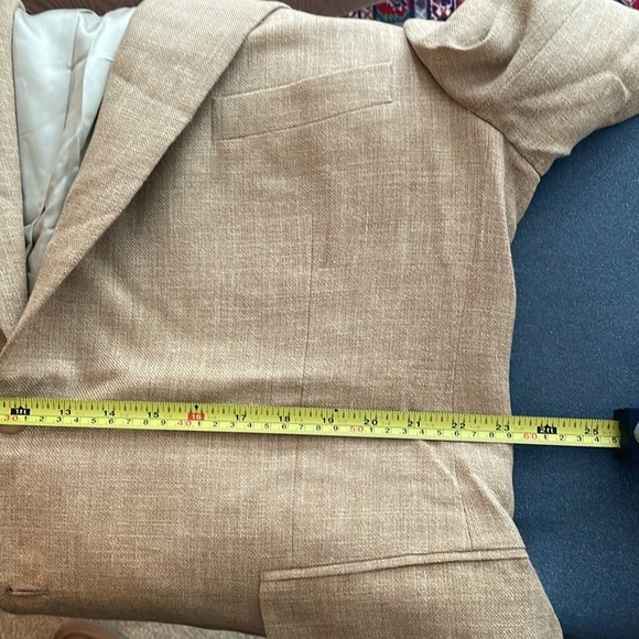 Paul Stuart size 48R linen wool blend light brown/Tan Sports Jacket - Picture 9 of 14